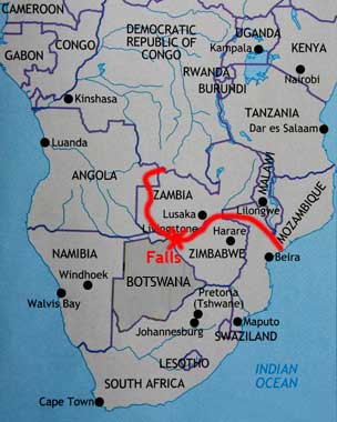 webfritz.ch, Reisebericht Victoriafalls, Zambia